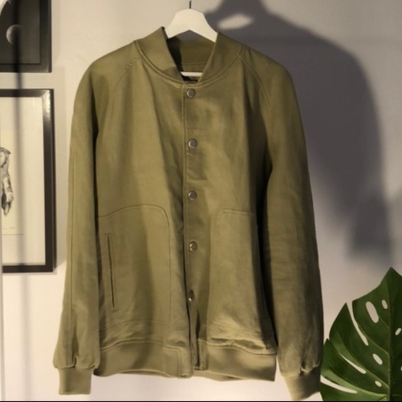 zara mens green jacket